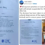 Sissu tourist ban 2026 Chandra Valley declares 40 day silence period to protect sacred winter rituals